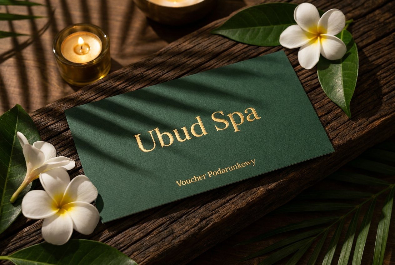 Voucher podarunkowy Ubud Spa w eleganckim etui